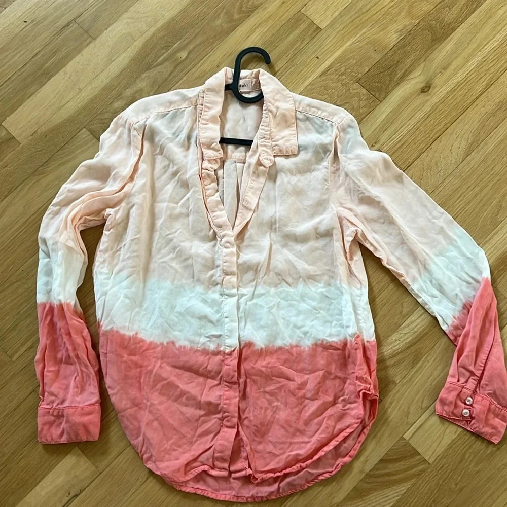 COPY - NWOT Bella Dahl Ombré button down SzM - Picture 2 of 5